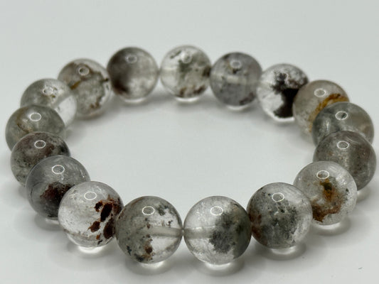 ガーデン ルチル クォーツ　ブレスレット　12mm 16cm 43g ブラジル産